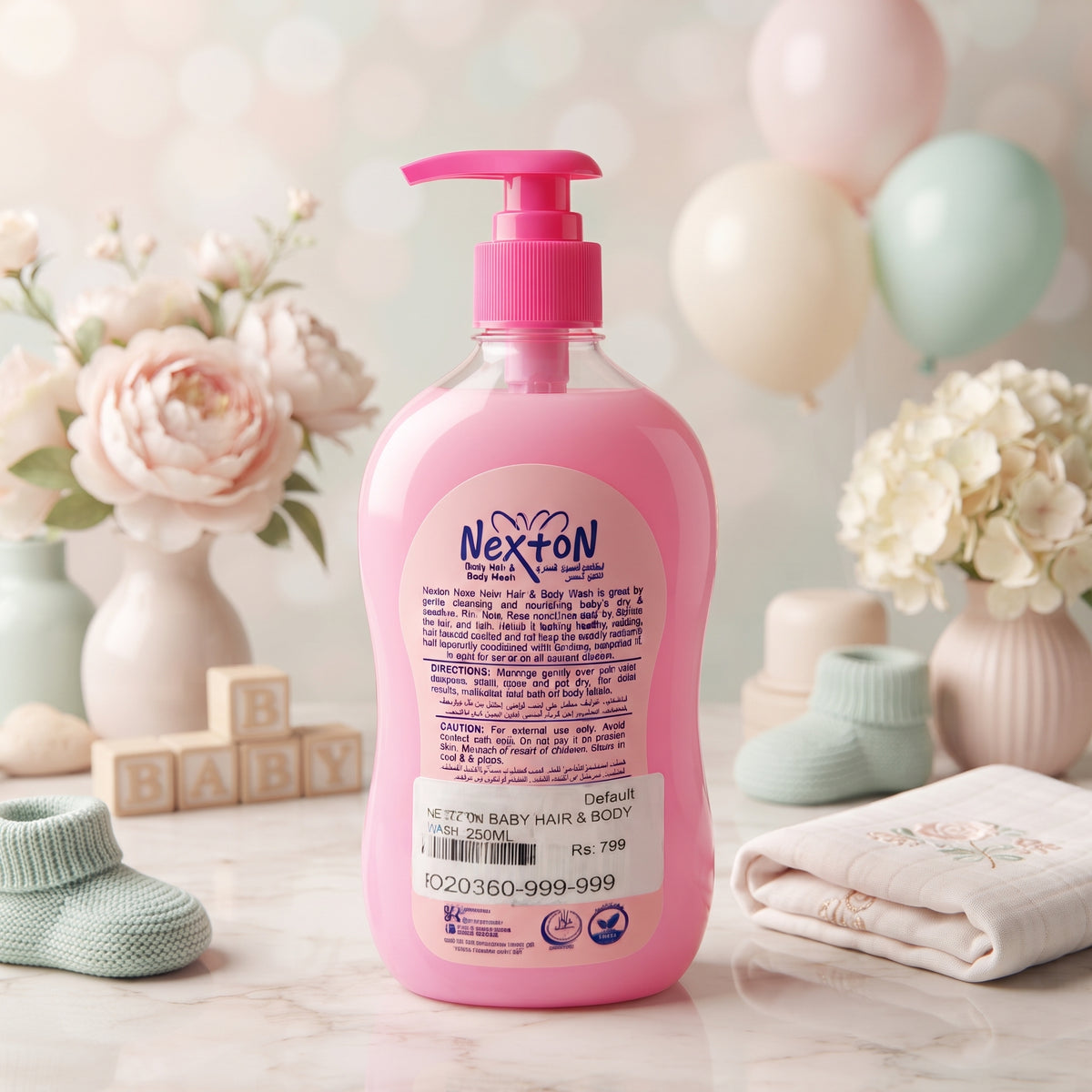 Nexton Baby Hair & Body Wash 3-in-1 – 250ml