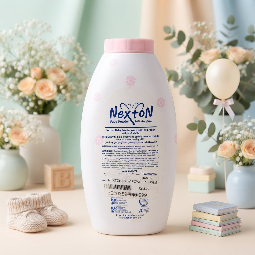 Nexton Baby Powder with Long Lasting Mild Fragrance