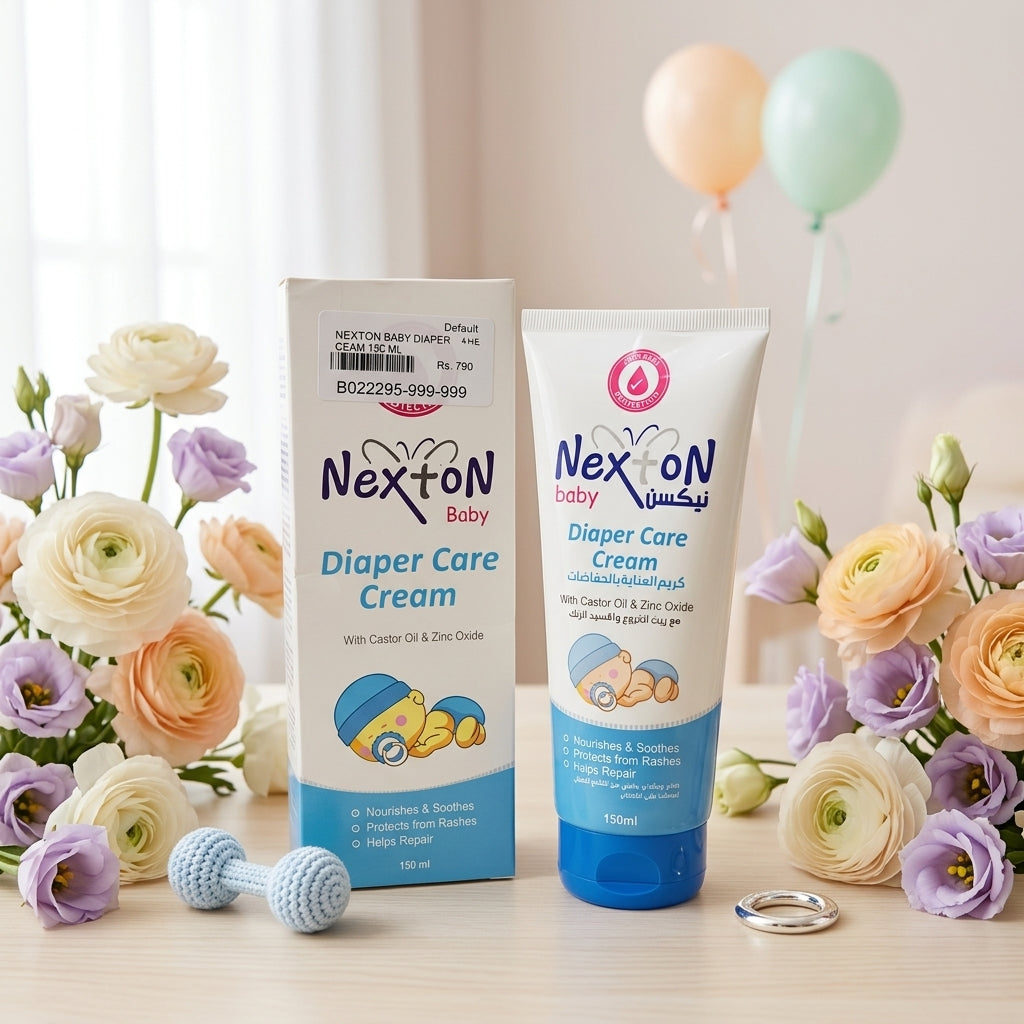 Nexton Baby Diaper Care Cream with Castor Oil & Zinc Oxide – 150ml