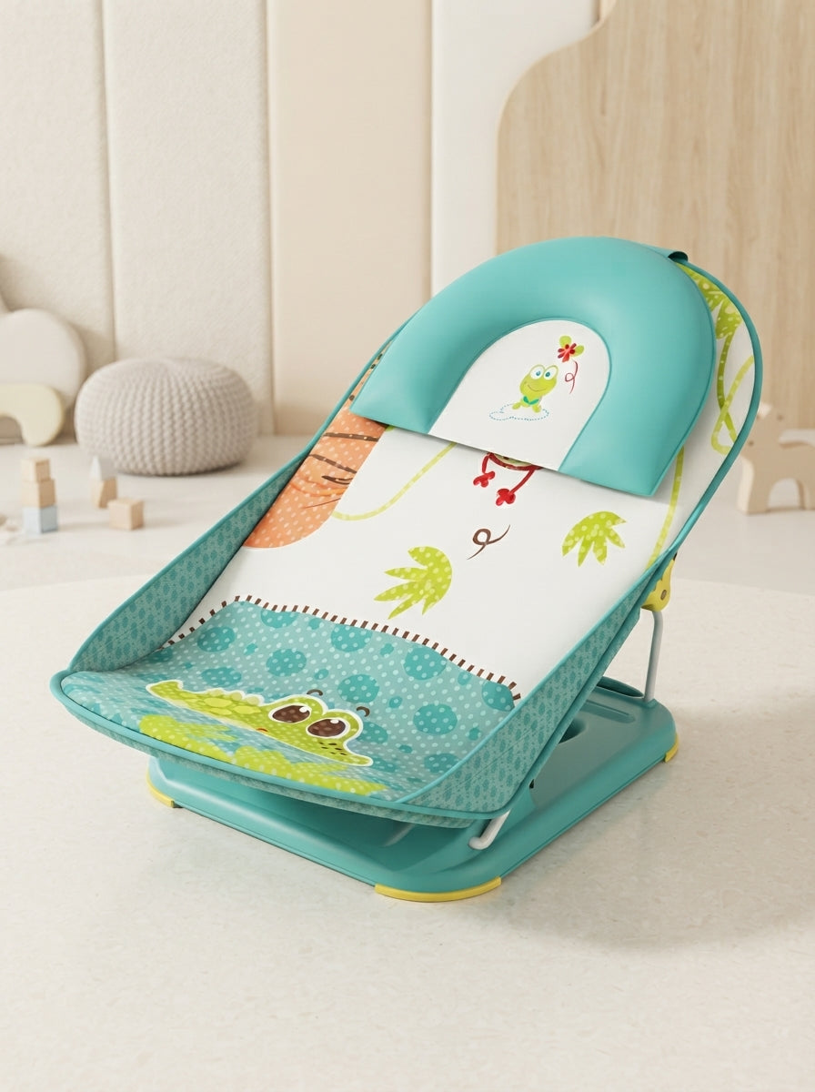 Frog Print Baby Bath Bouncer Chair