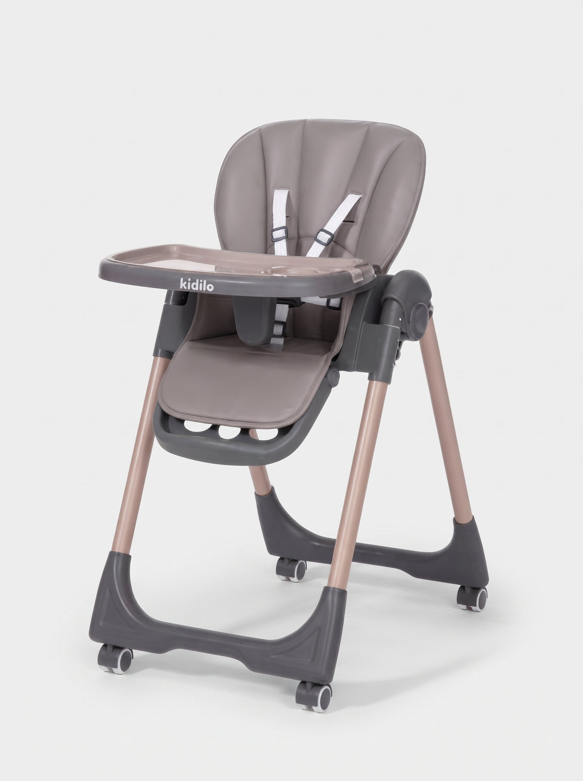 Kidilo Taupe Baby High Chair
