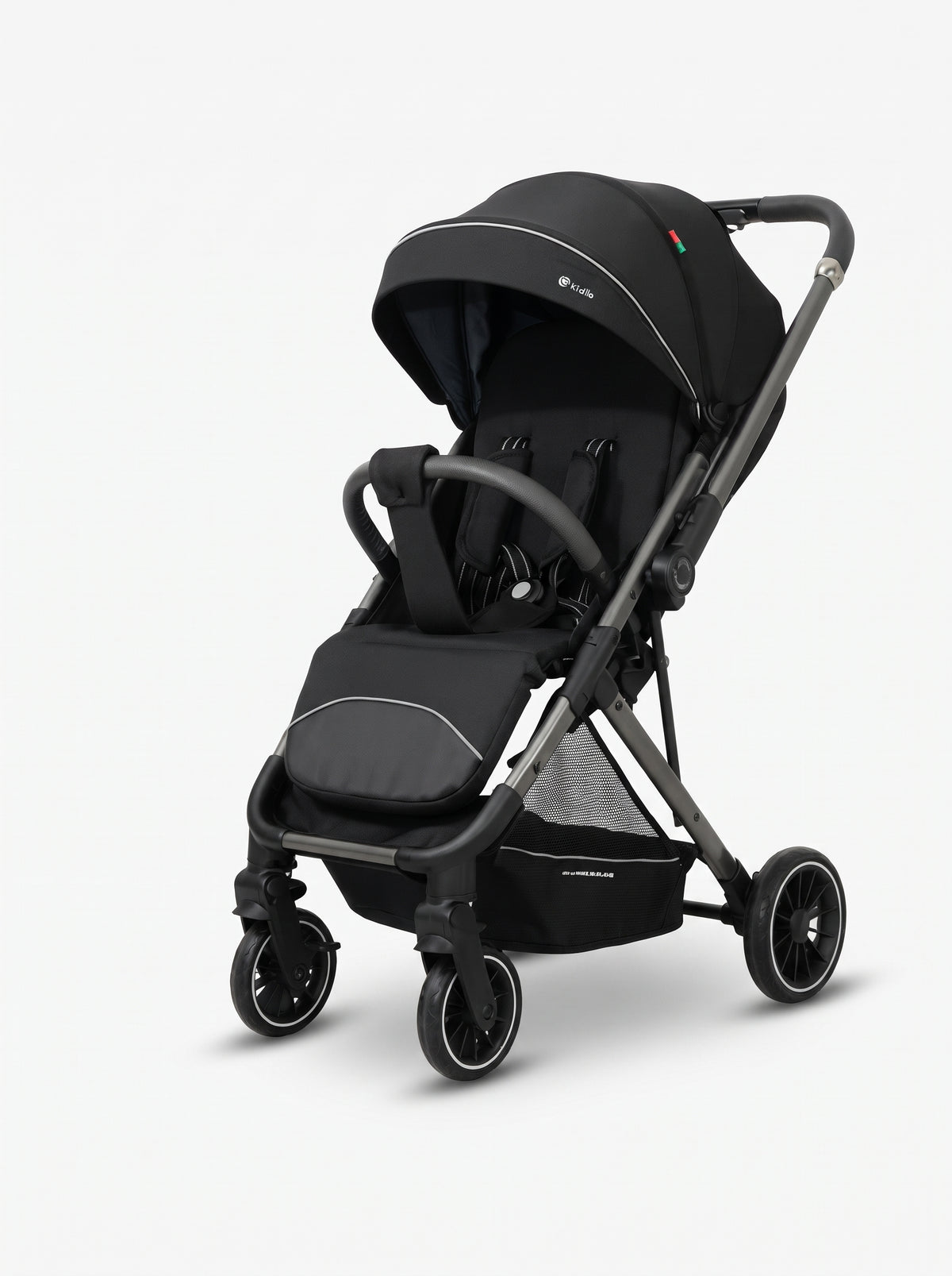 Sleek All-Black Baby Stroller