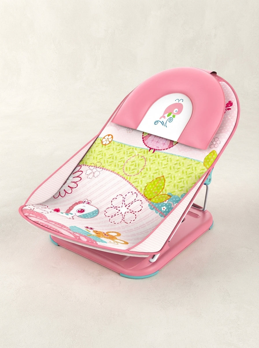 Animal and Floral Print Baby Bath Bouncer Chair