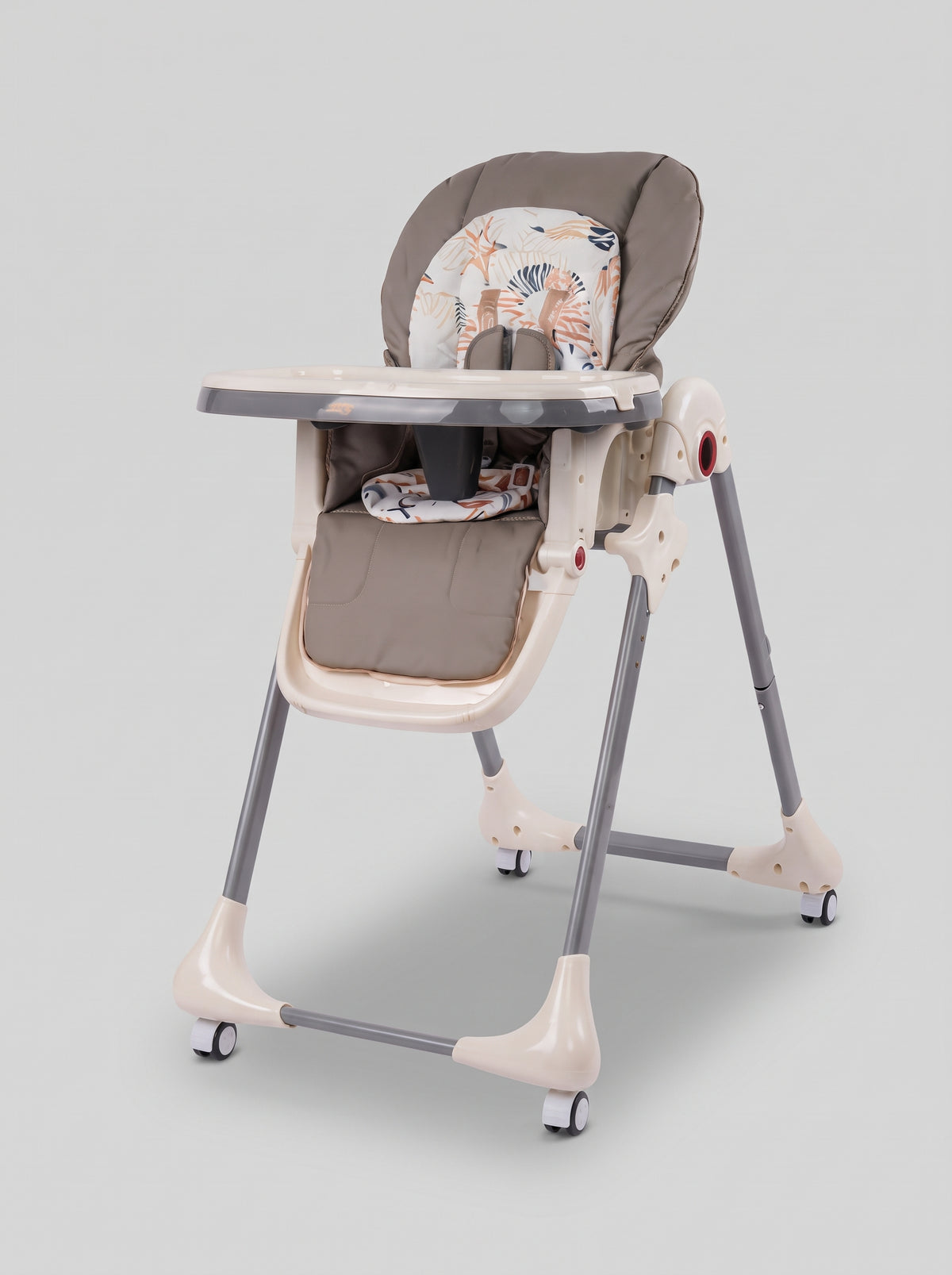 Leaf-Pattern Baby High Chair