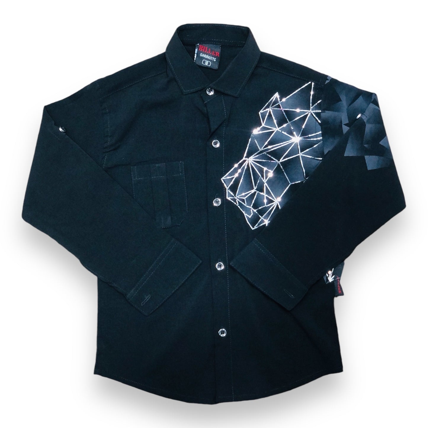 Black Double Shirt For Boy's | 4-8 Years