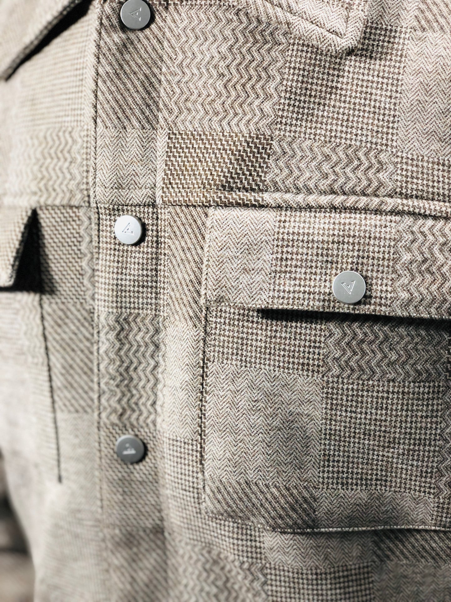 Button Style Wool Jacket For Men's