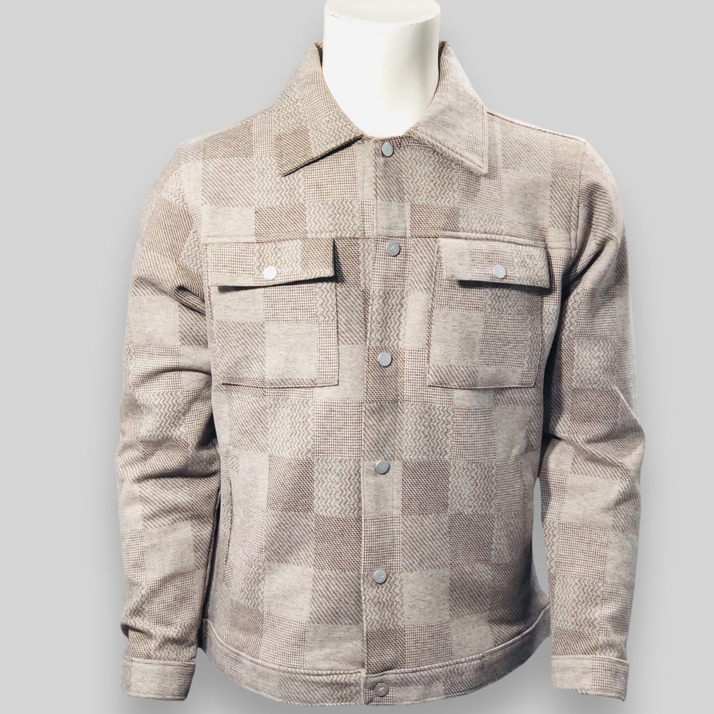 Button Style Wool Jacket For Men's
