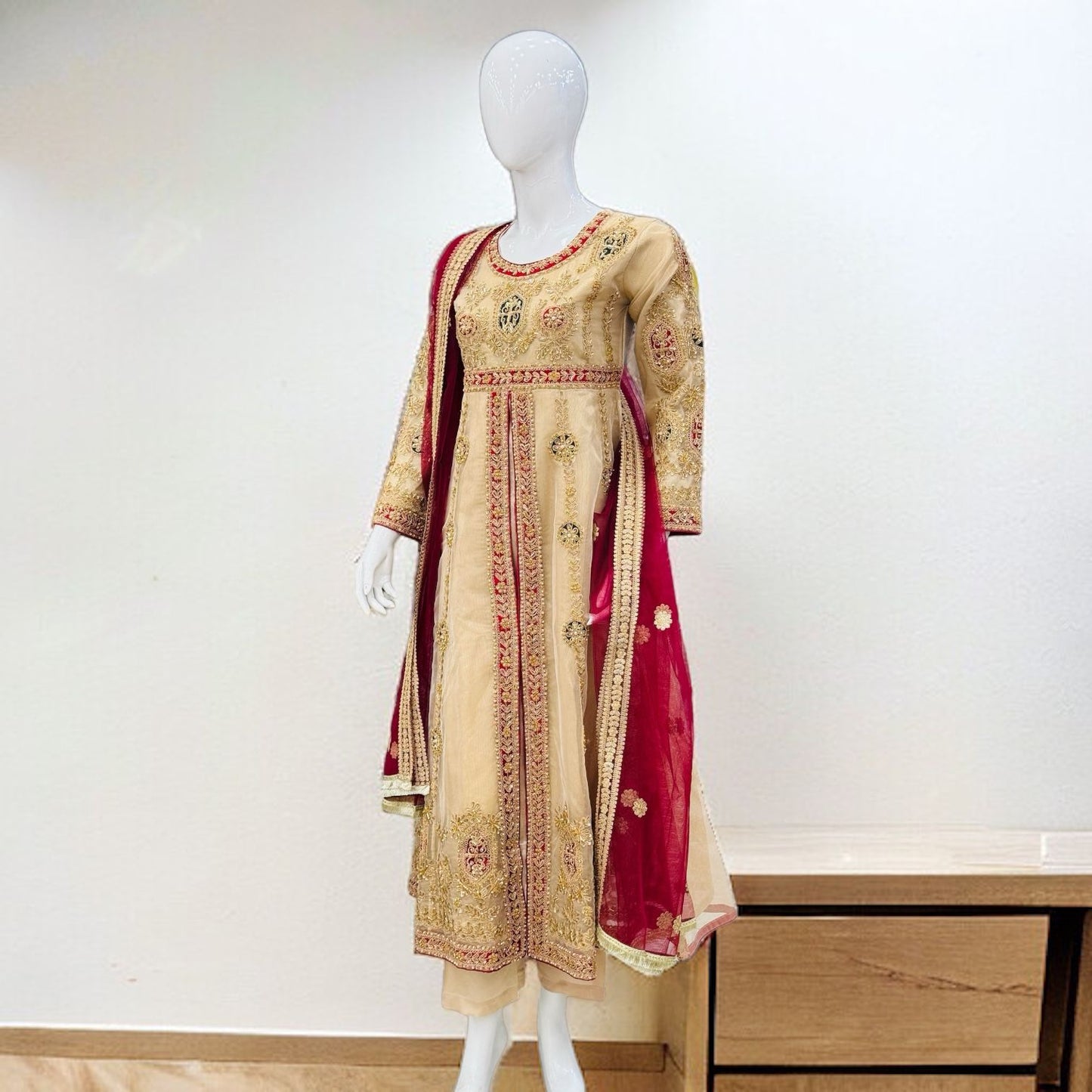 Ladies long Frock with EMBROIDERY
