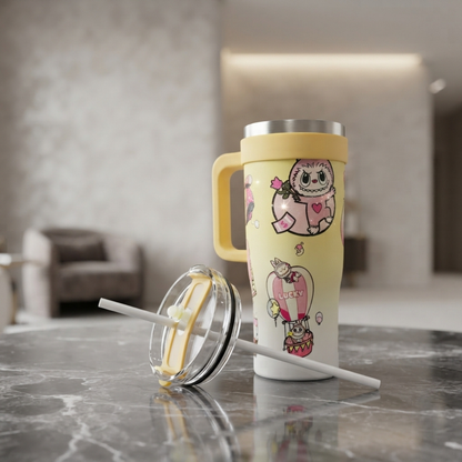 Cartoon Monster Gradient Travel Tumbler