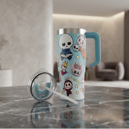 Labubu Cartoon Character Travel Tumbler