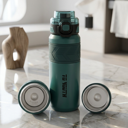 Premium Insulated Water Bottle with Carry Strap
