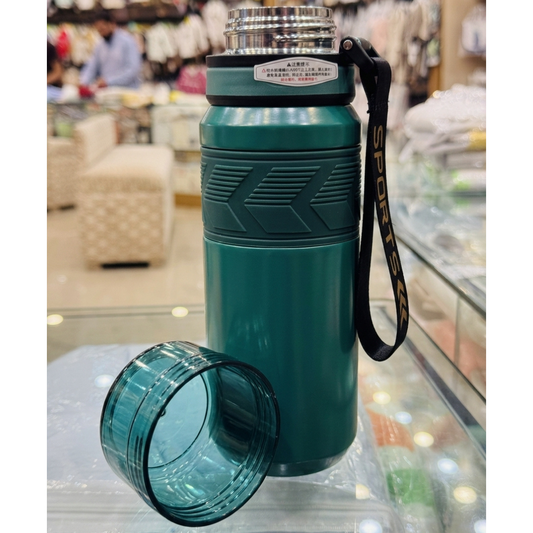 Premium Insulated Water Bottle with Carry Strap