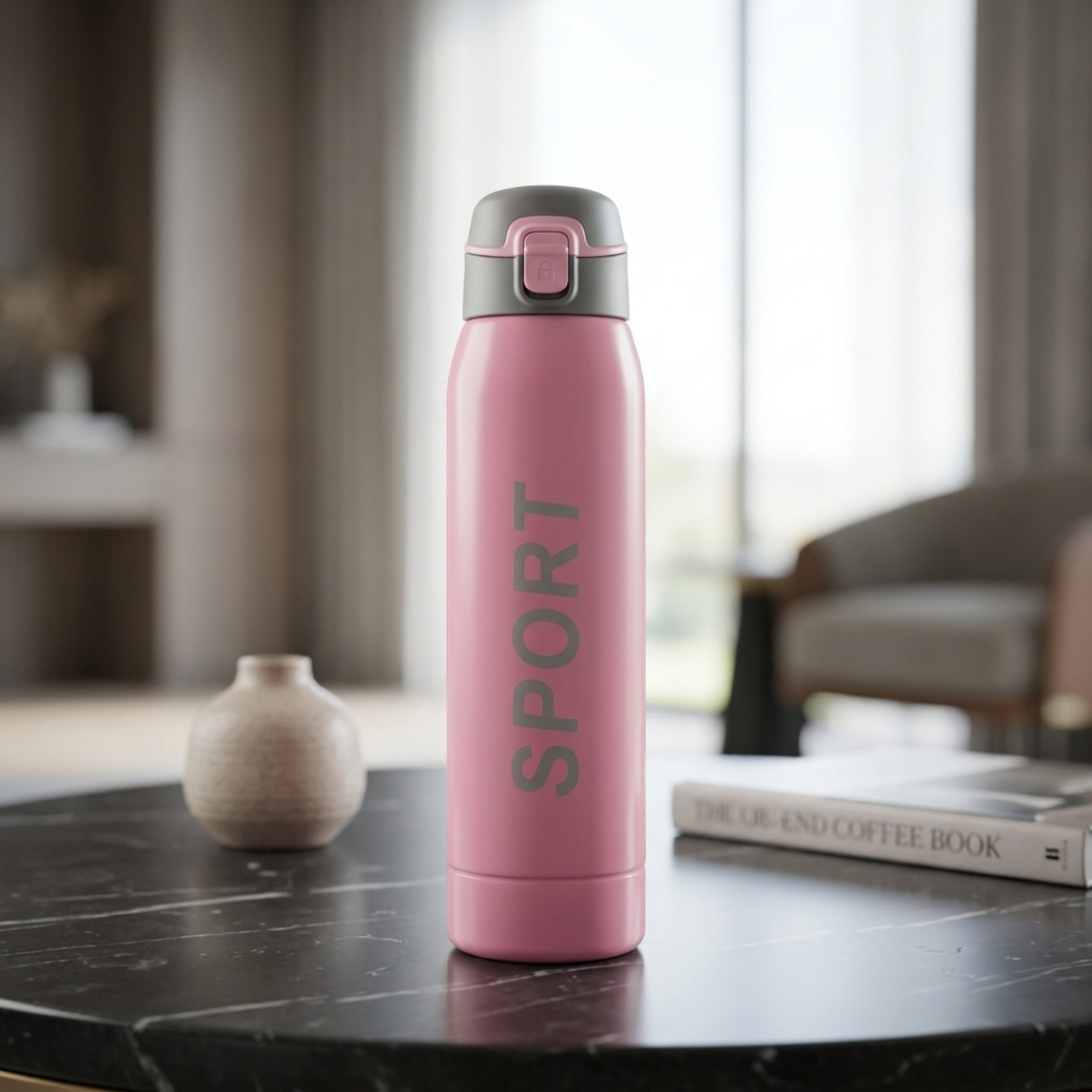 Sports Water Bottle with Leak-Proof Cap