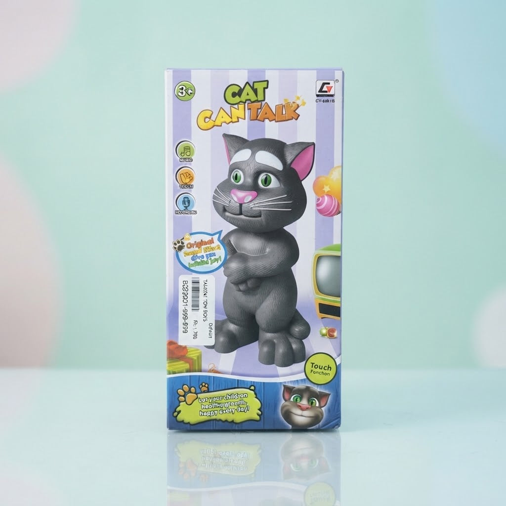 Talking Tom Cat Toy with Touch Sensors, Music & Voice Repeat