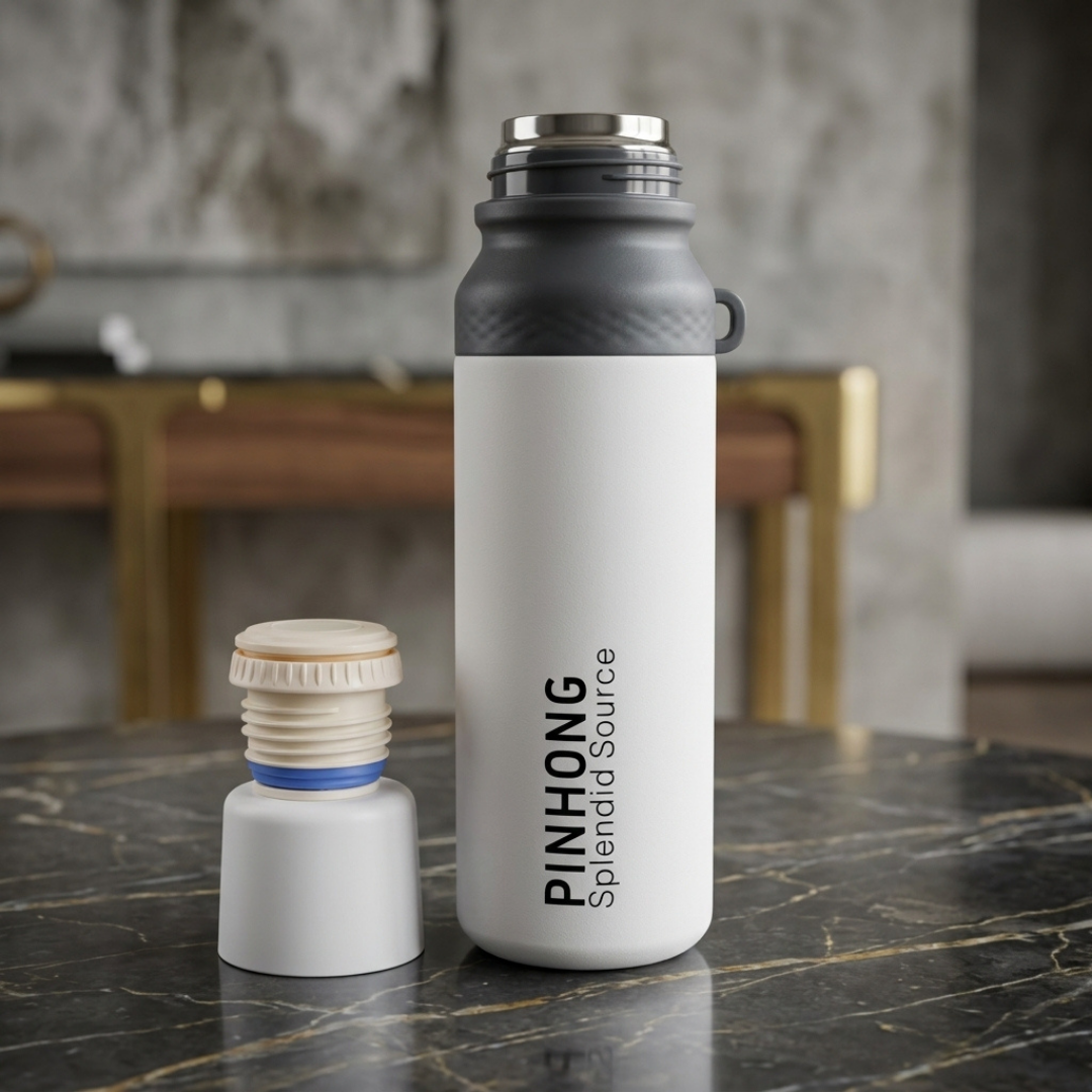 Stainless Steel Water Bottle with Secure Lid