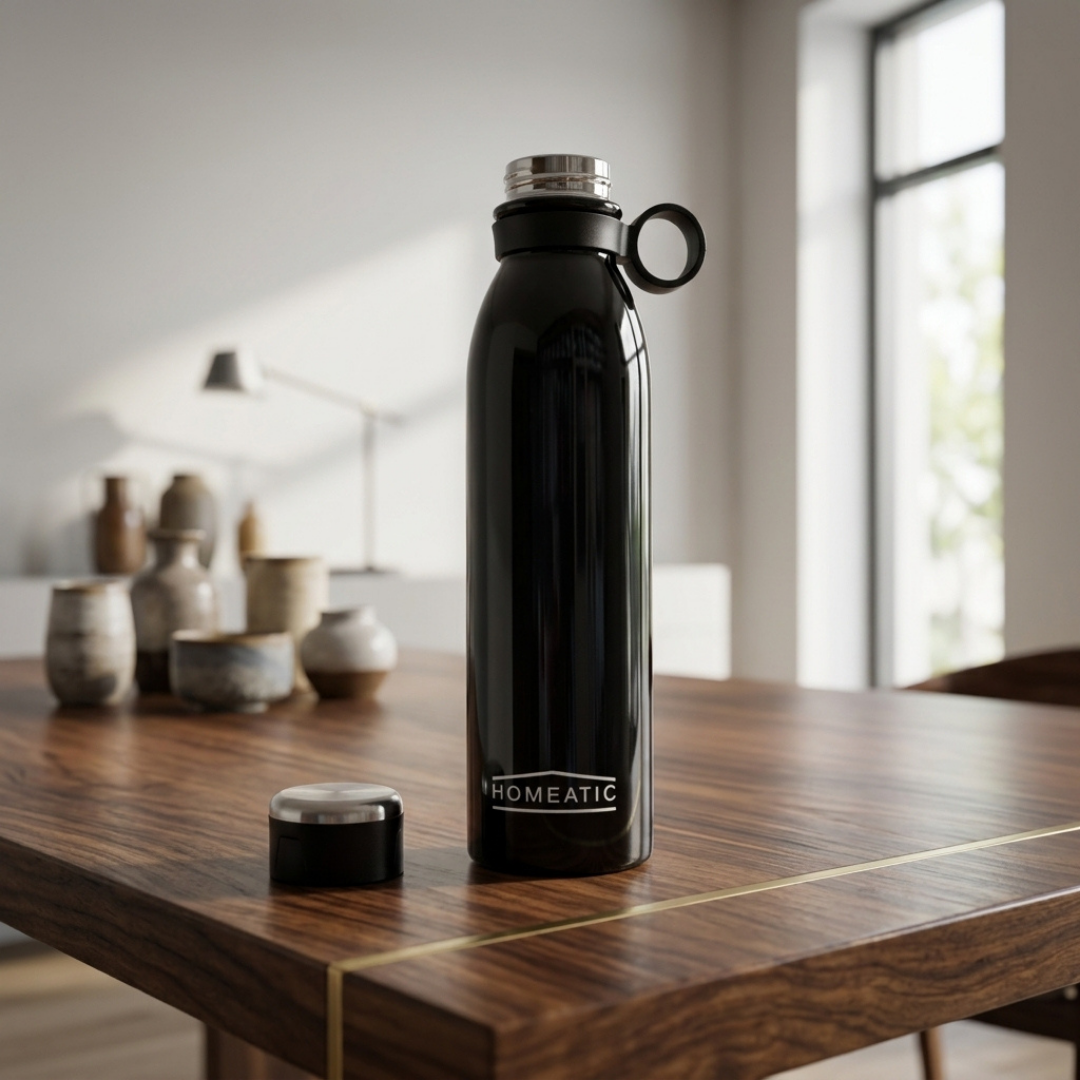 Stainless Steel Water Bottle with Loop Cap