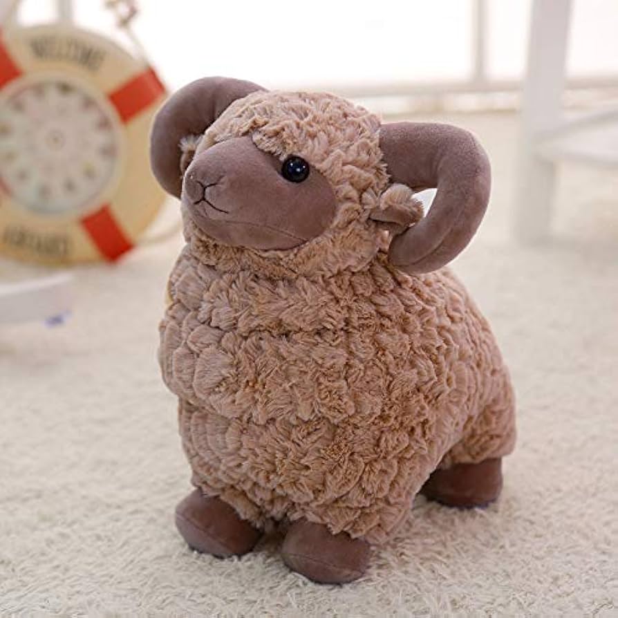 Soft Plush Ram Sheep Toy – Cute & Cuddly Stuffed Animal