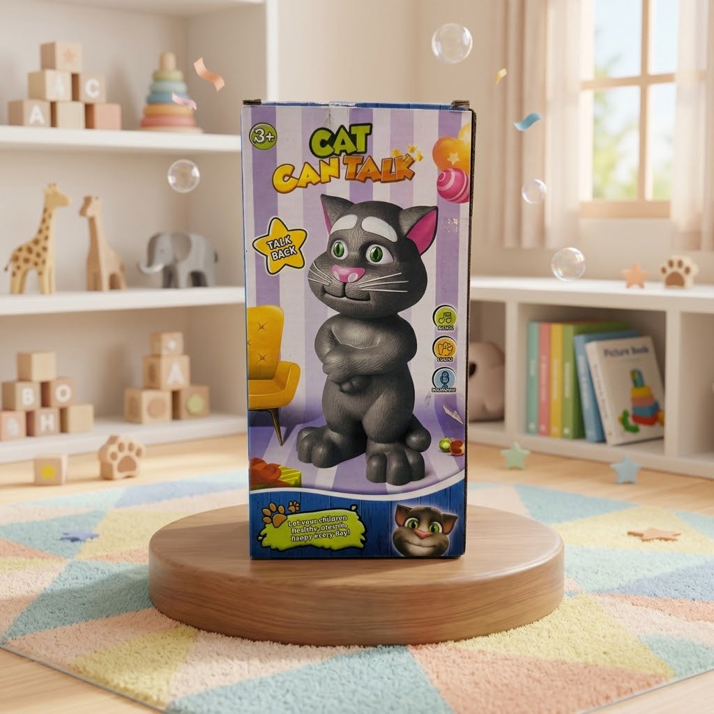 Talking Tom Cat Toy with Touch Sensors, Music & Voice Repeat