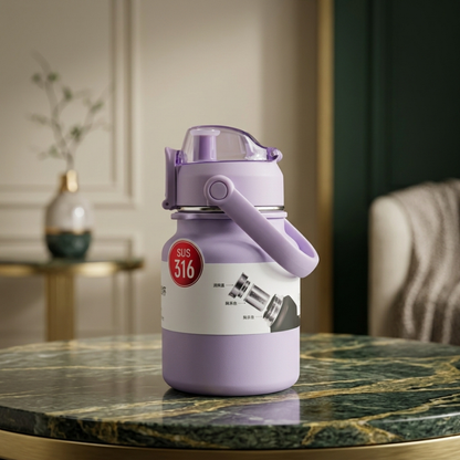 Lavender Stainless Steel Water Bottle