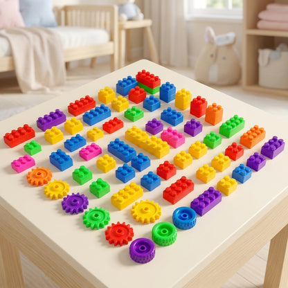 Kids Building Blocks Set – 110 Pieces