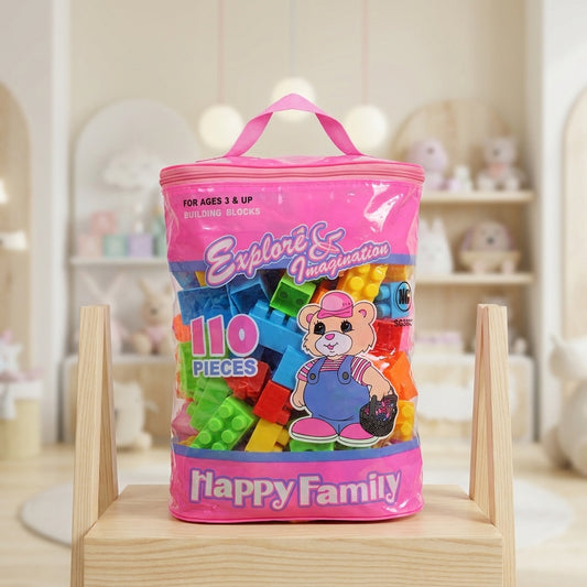 Kids Building Blocks Set – 110 Pieces