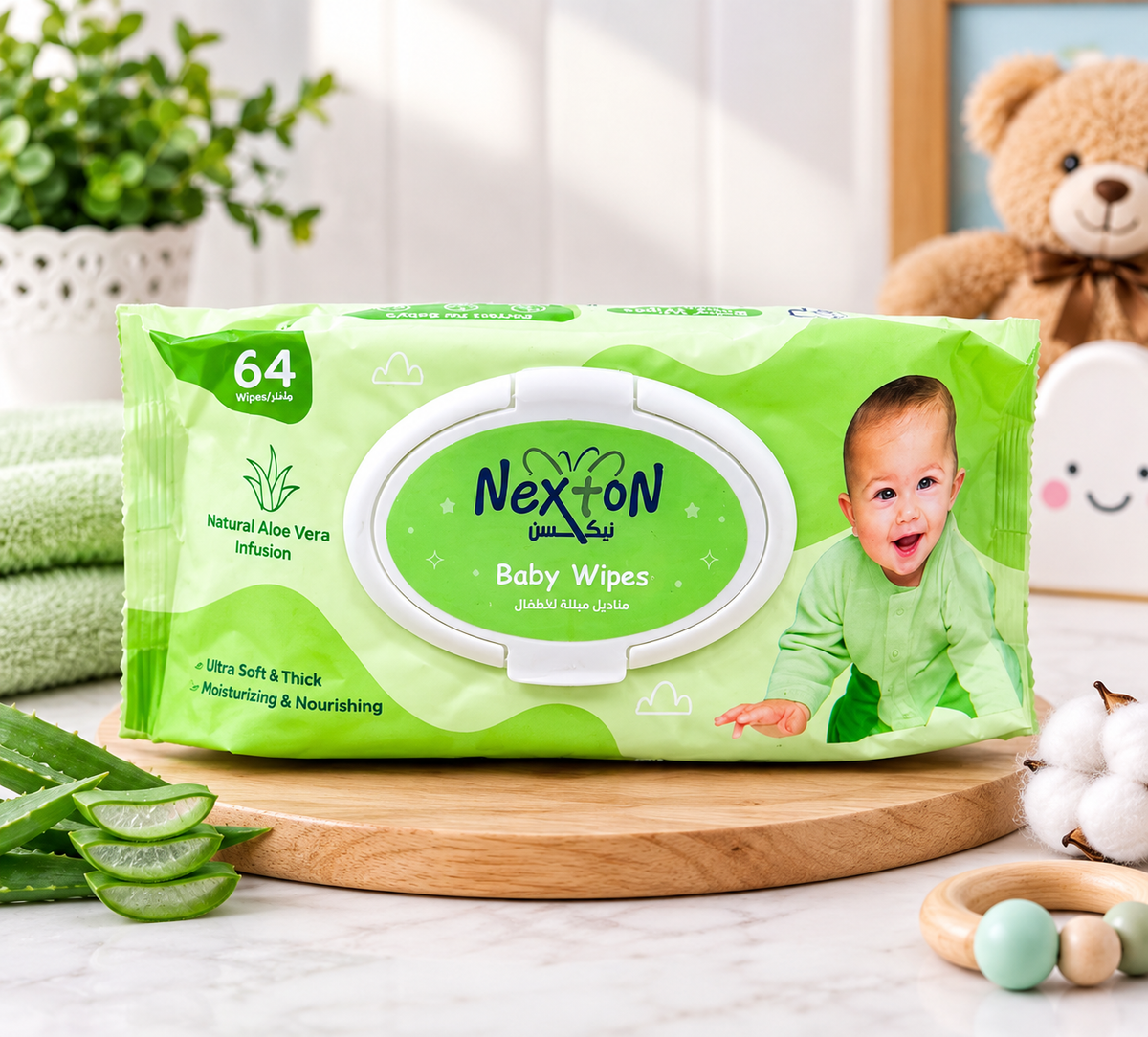 Nexton Aloe Vera Baby Wipes