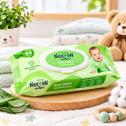 Nexton Aloe Vera Baby Wipes