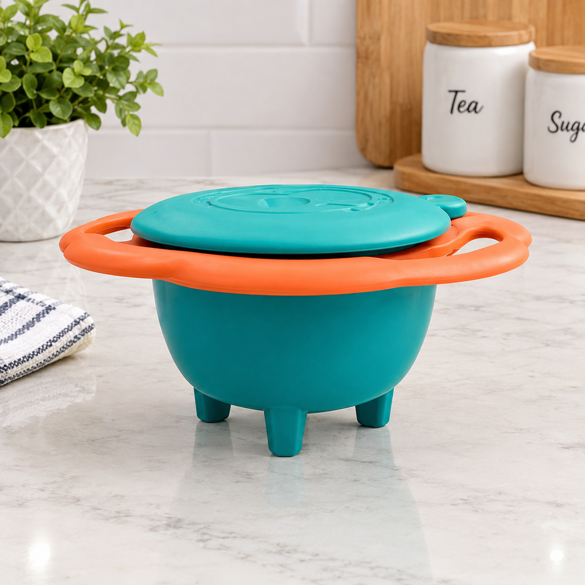 Storage Bowl with Handles Description: