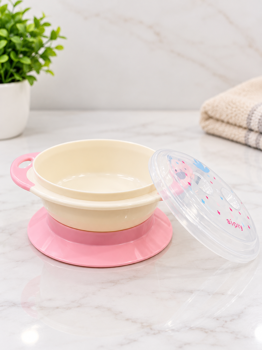Baby Bowl with Clear Lid