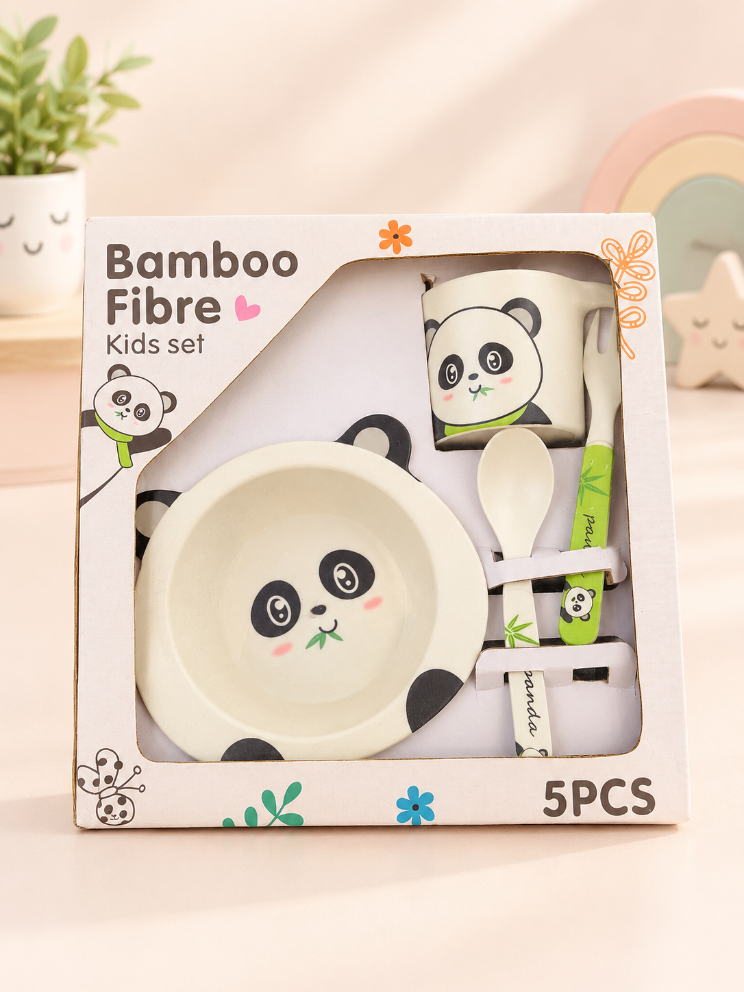 Fibre 5-Piece Kids Dinnerware Set