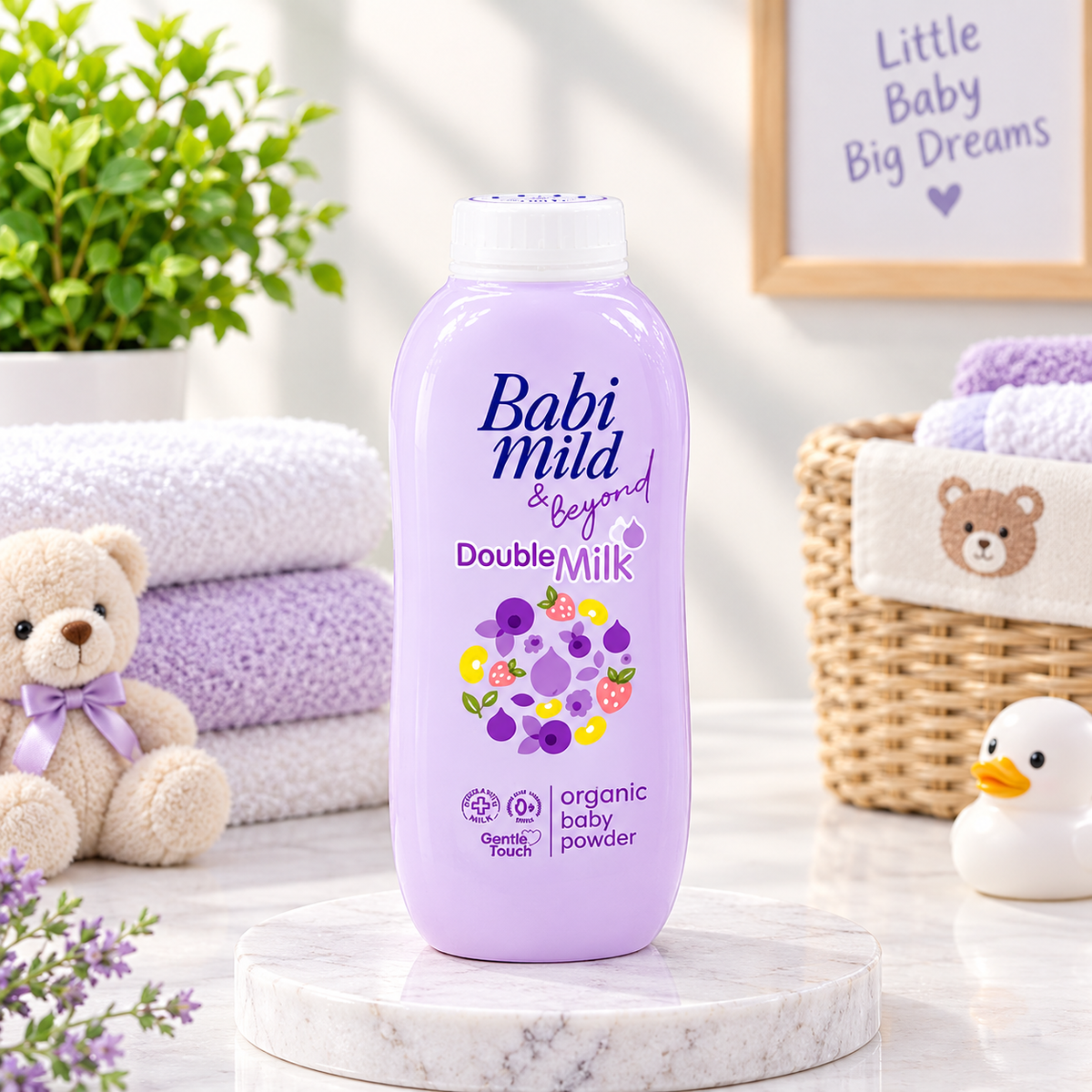 Babi Mild & Beyond Double Milk Organic Baby Powder