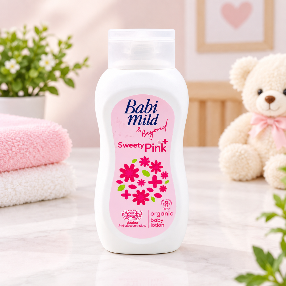 Babi Mild & Beyond Sweety Pink Organic Baby Lotion