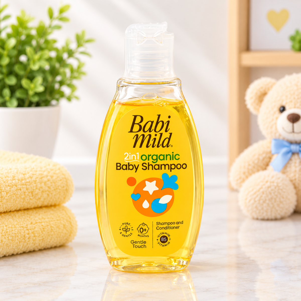 Babi Mild 2-in-1 Organic Baby Shampoo