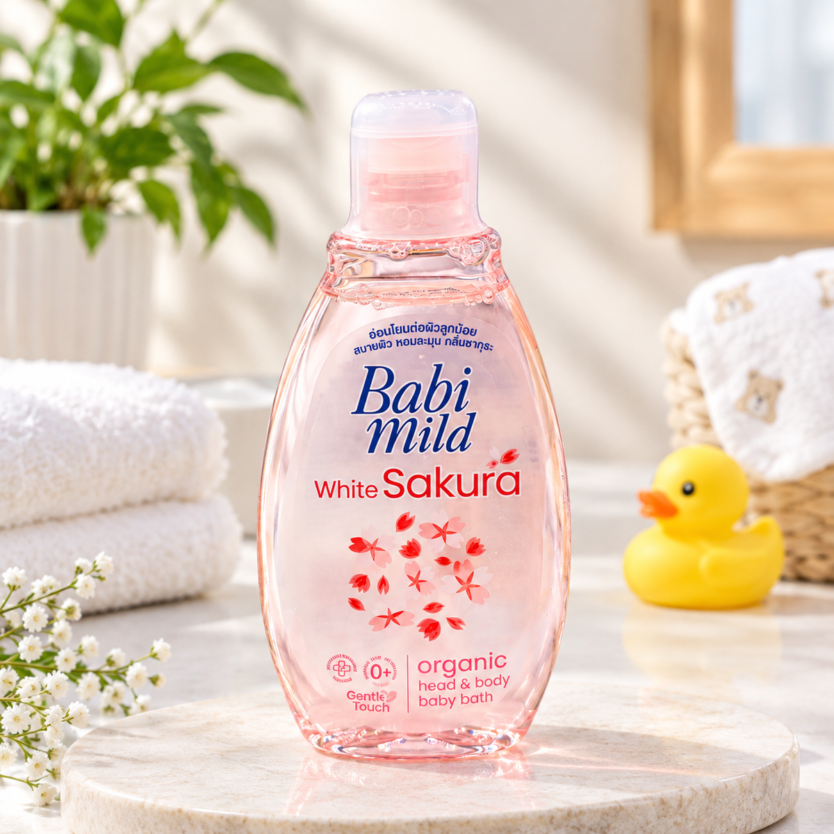 Babi Mild White Sakura Baby Bath