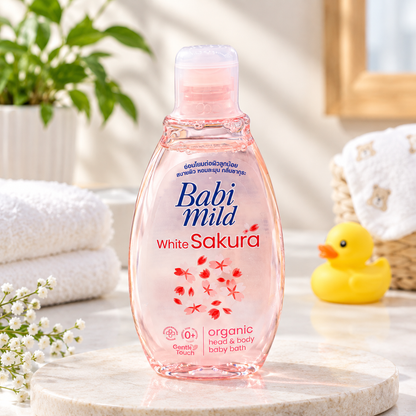 Babi Mild White Sakura Baby Bath