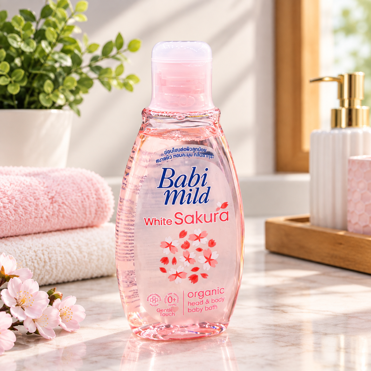 Babi Mild White Sakura Baby Bath