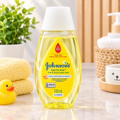 Johnson's Top-to-Toe Hair & Body Baby Bath (100 mL)