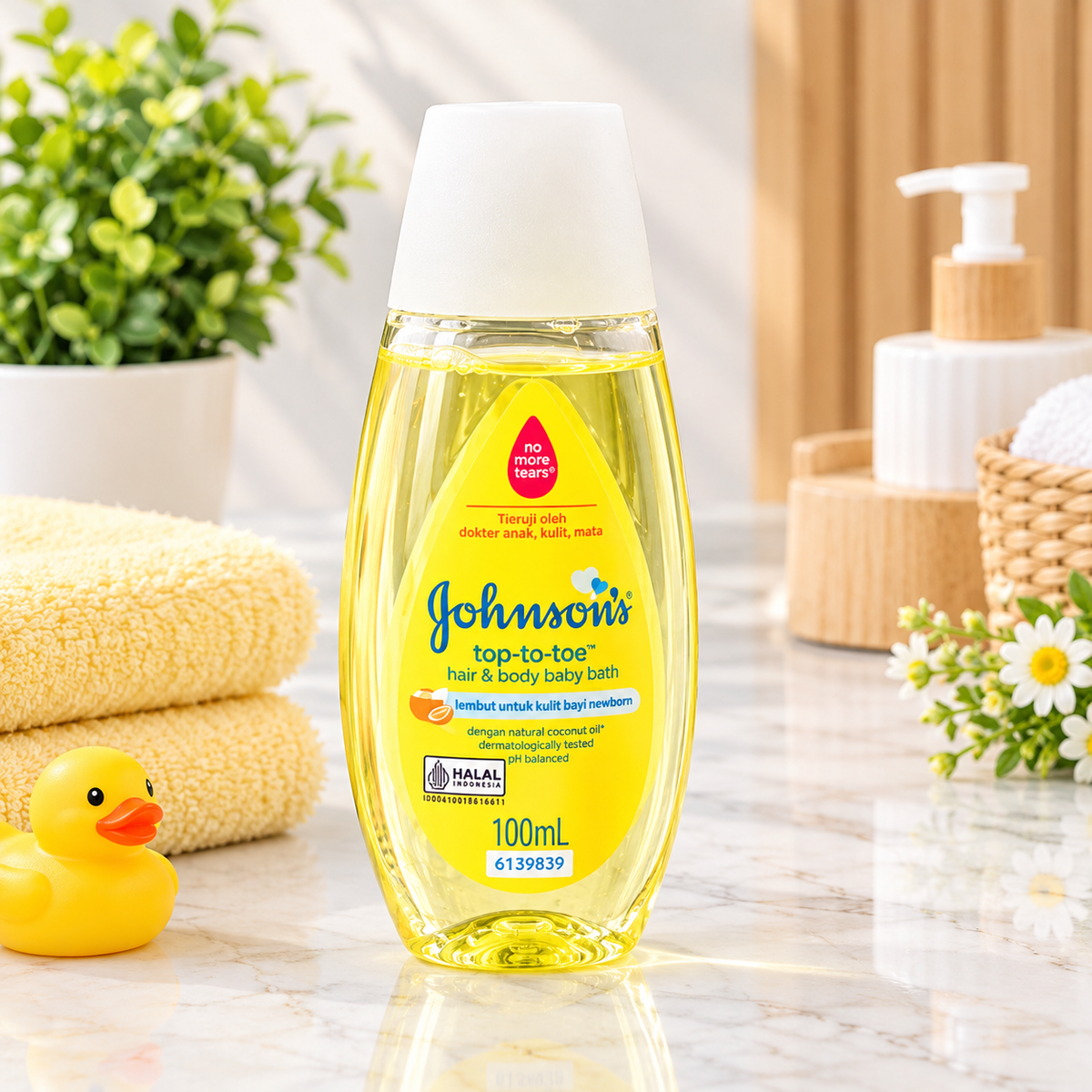 Johnson's Top-to-Toe Hair & Body Baby Bath (100 mL)