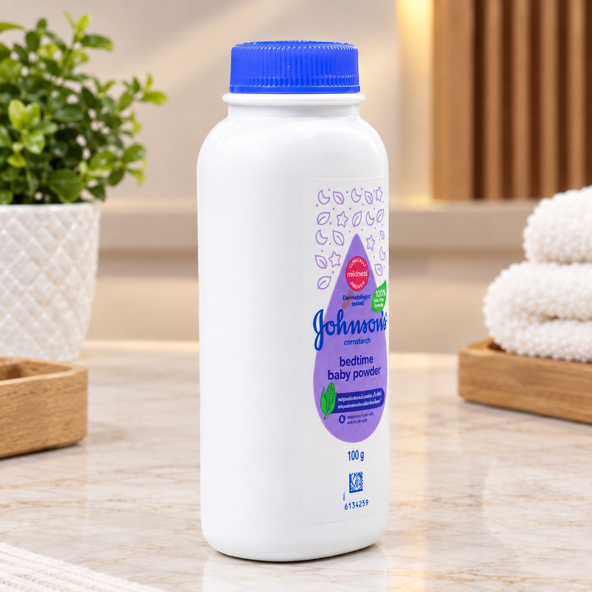 Johnson's Cornstarch Bedtime Baby Powder (100 g)