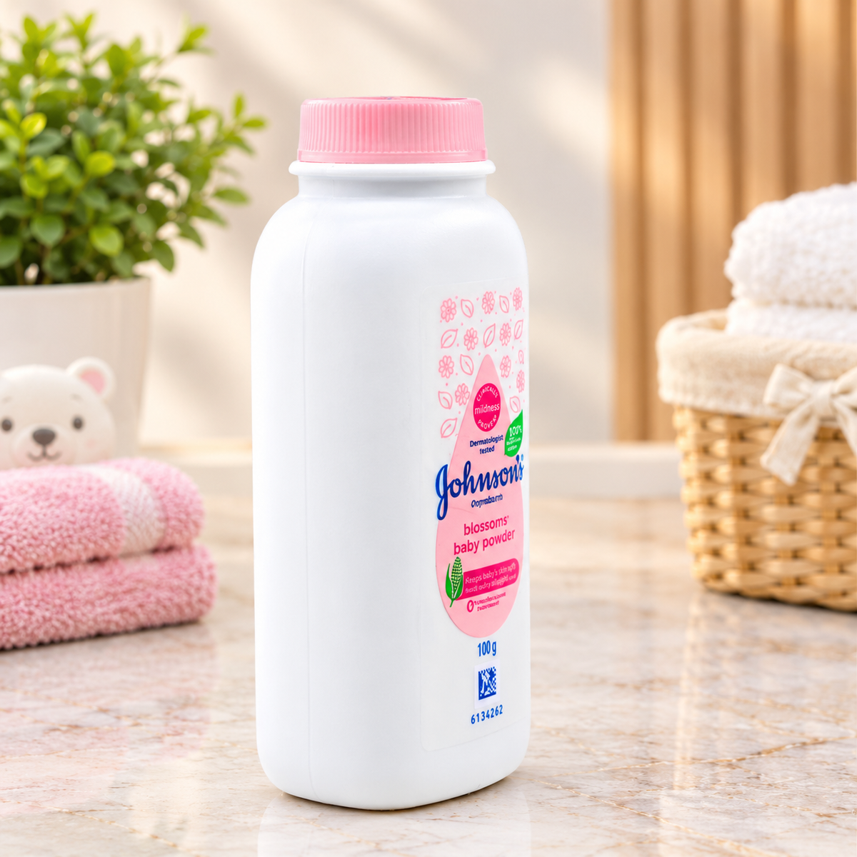 Johnson's Cornstarch Blossoms Baby Powder (100 g)