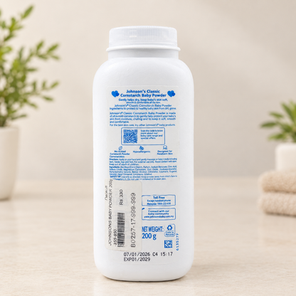 Johnson's Classic Cornstarch Baby Powder (200 g)