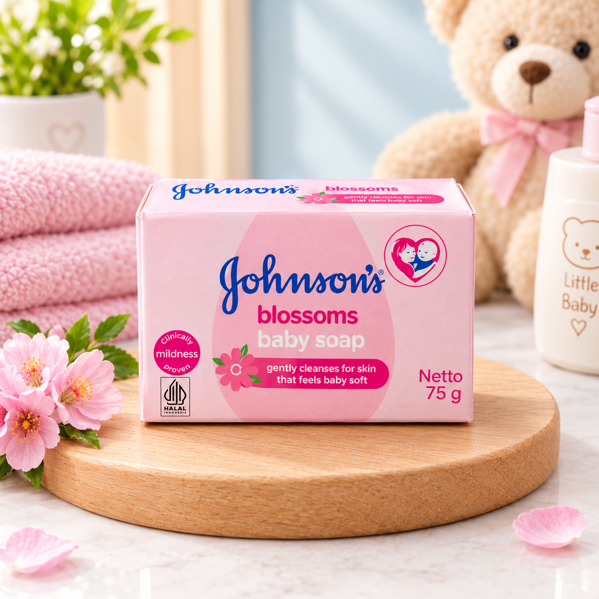 Johnson's Blossoms Baby Soap (75 g)