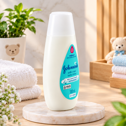 Johnson's Milk + Rice Hair & Body Baby Bath (100 mL)