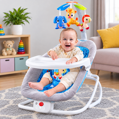 Baby Musical Bouncer Chair Comfortable Seat