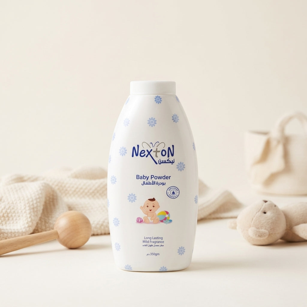 Nexton Baby Powder 350g – Mild Fragrance & Long Lasting