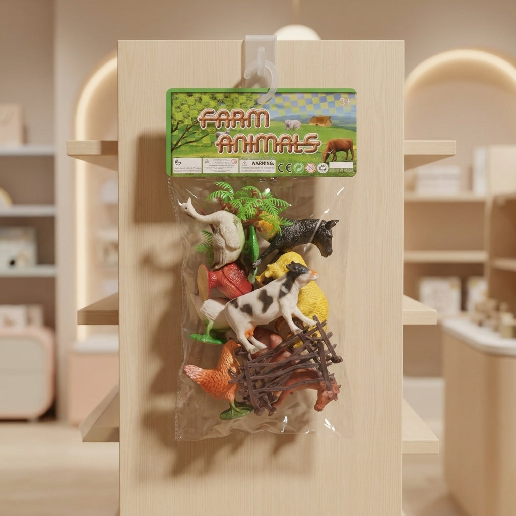 Farm Animals Toy Set – 7 Piece