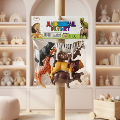 Animal Planet Wild Animals Toy Set – 6 Piece