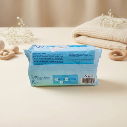 Nexton Baby Wipes - Fragrance Free, Soft & Thick, 64 Wipes