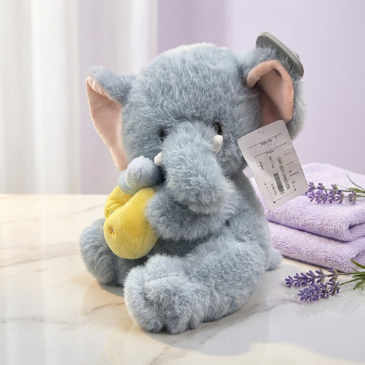 Soft Elephant Plush Toy with Baby Doll