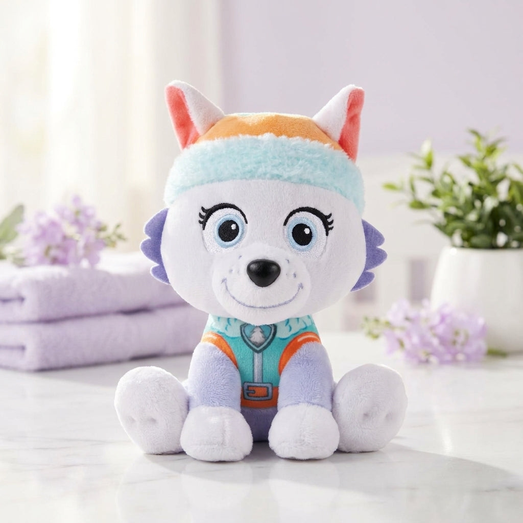 Cute White Puppy Plush Toy – Soft & Adorable